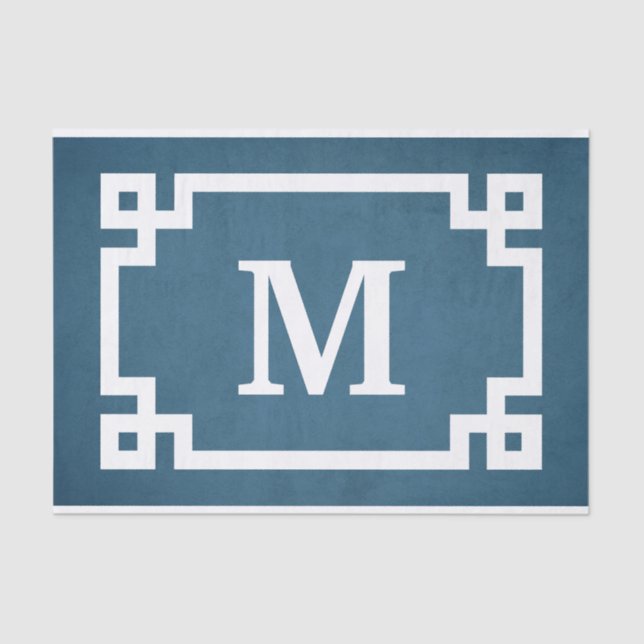 Papier Mousseline Monogram design (Recto)