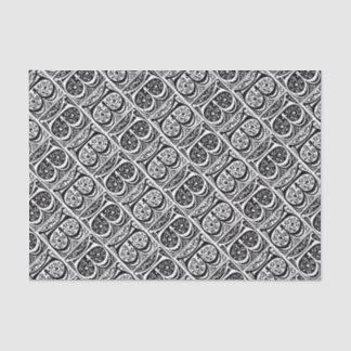 Papier Mousseline Monogramme de la lettre lumineux par manuscrit