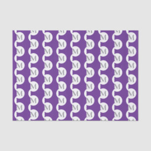 Papier Mousseline Monogramme de point Polka violet