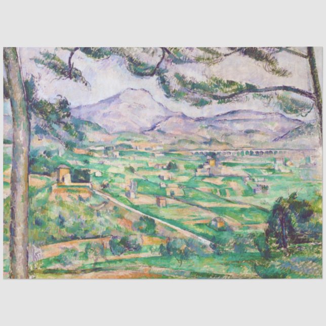 Papier Mousseline Mont Sainte-Victoire, Paul Cezanne (Recto)