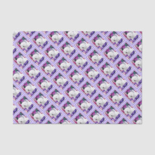 Papier Mousseline Montagne Terrier blanc occidentale peignant l'art