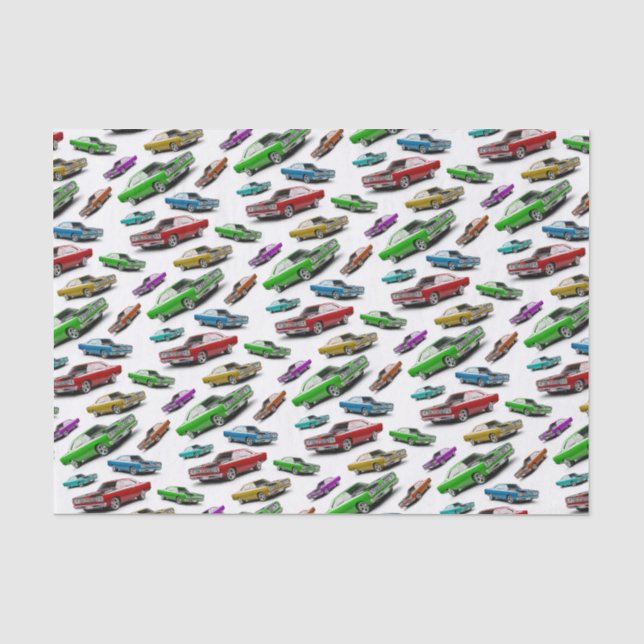 Papier Mousseline Mopar 1969 Plymouth Road Runner Classic Muscle Car (Recto)