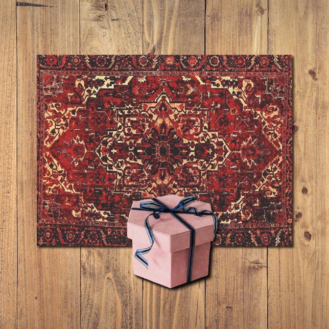 Papier Mousseline Moquette persane en rouge foncé (Créateur téléchargé)