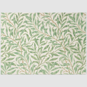 Papier Mousseline Morris - Saule d'antiquité feuilles & Branches Mot