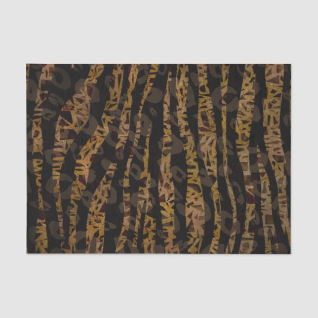 Papier Mousseline Mosaic Chic Elegant Safari Glam Jungle Party Impri (Recto)