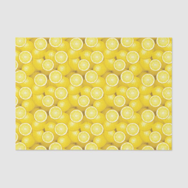 Papier Mousseline Motif 2 de citron (Recto)