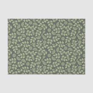 Papier Mousseline Motif à feuilles Sunroom Découpage Sage vert