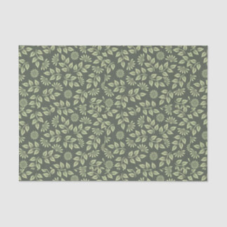 Papier Mousseline Motif à feuilles Sunroom Découpage Sage vert