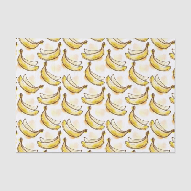Papier Mousseline Motif à la banane (Recto)