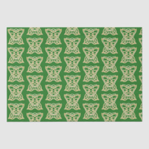 Papier Mousseline Motif à papillon celte en or complexe