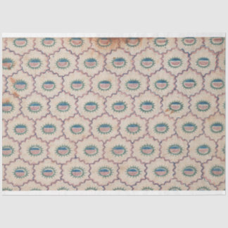 Papier Mousseline Motif Abstrait avec lignes courbes et points papie