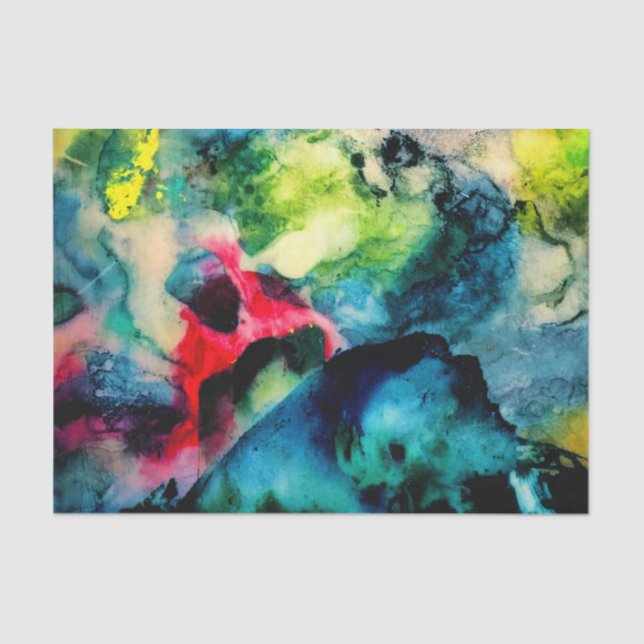 Papier Mousseline Motif Abstrait Cool de la palette Messy (Recto)