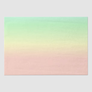 Papier Mousseline Motif Abstrait Pastel Ombre Rainbow
