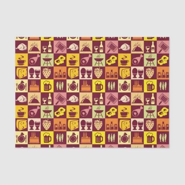 Papier Mousseline Motif alimentaire 3 (Recto)