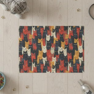 Papier Mousseline Motif amusant face à chat