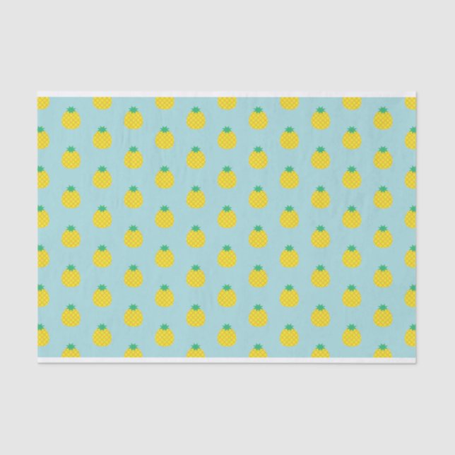 Papier Mousseline Motif ananas (Recto)