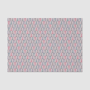 Papier Mousseline motif Ancre