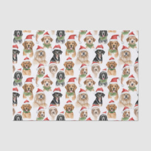 Papier Mousseline Motif animal de compagnie de race de chien de Noël