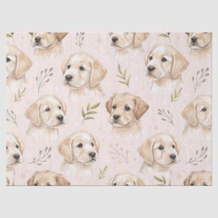 Papier Mousseline Motif aquarelle de chiot adorable (2)