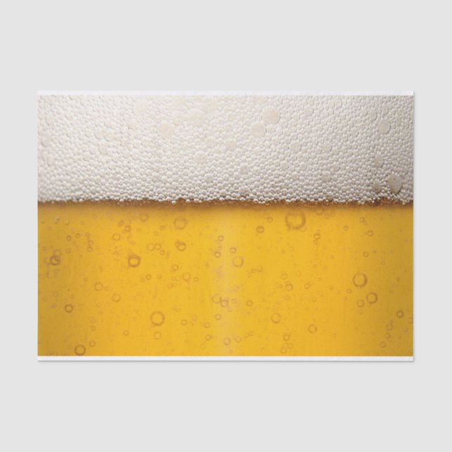 Papier Mousseline Motif Arrière - plan des bulles de bière (Recto)