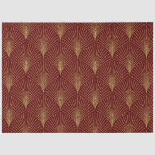 Papier Mousseline Motif Art déco or sur Arrière - plan bourguignon