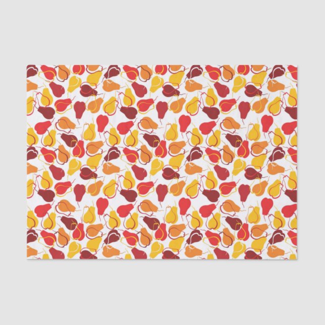 Papier Mousseline Motif avec des poires (Recto)