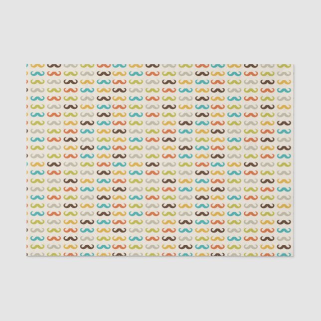 Papier Mousseline Motif avec la moustache (Recto)