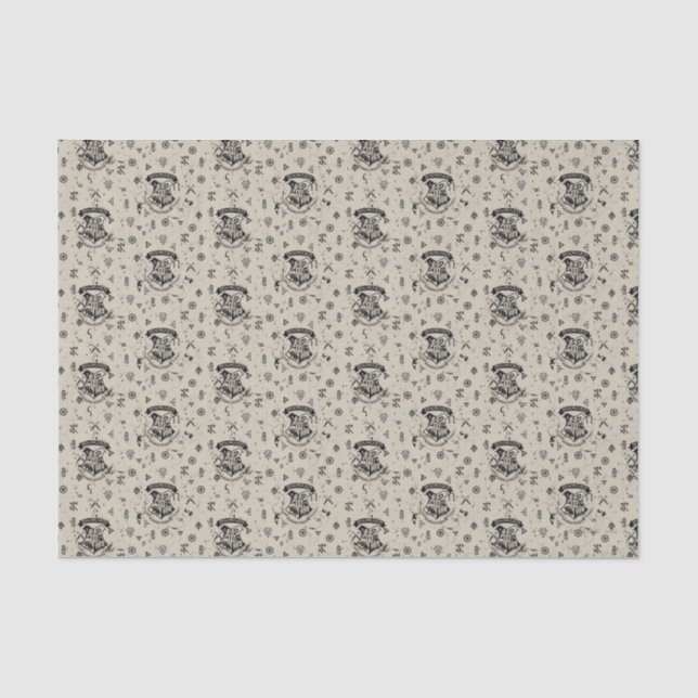 Papier Mousseline MOTIF beige HOGWARTS™ (Recto)