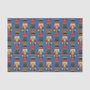 Papier Mousseline Motif bleu de batteur de soldat de jouet de