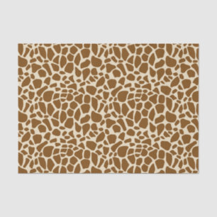 Papier Mousseline Motif Brown d'impression de girafe