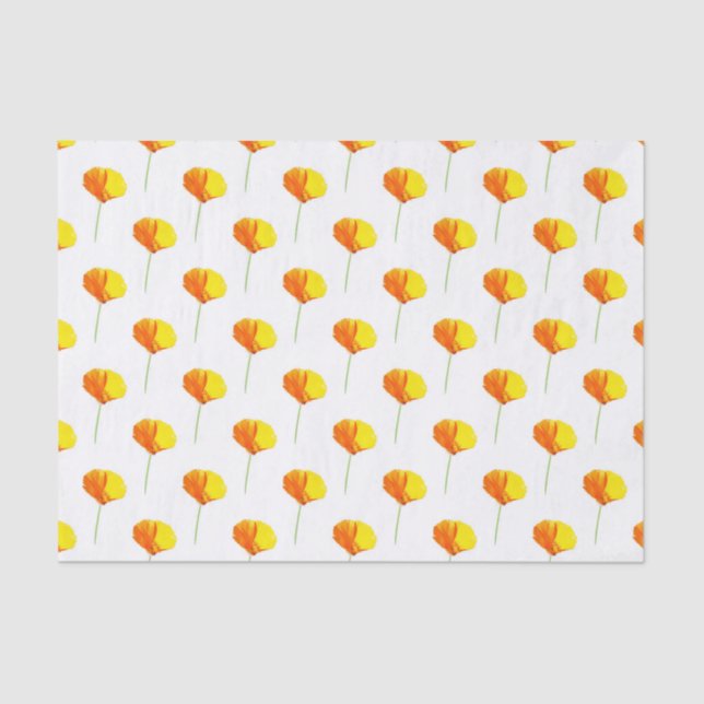 Papier Mousseline MOTIF CA Poppy (Recto)