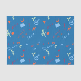 Papier Mousseline motif "Call Me Love"