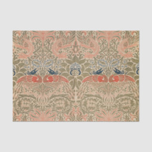 Papier Mousseline Motif célèbre des oiseaux de William morris