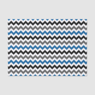 Papier Mousseline Motif Chevron Arrière - plan bleu gris noir blanc