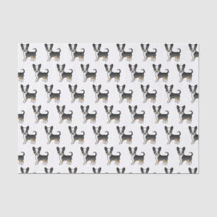 Papier Mousseline Motif Chihuahua Black Tricolor Smooth Coat