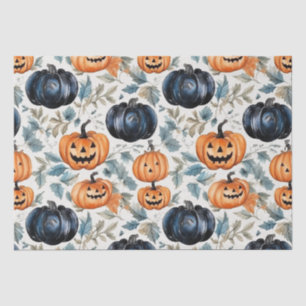 Papier Mousseline Motif Citrouille Halloween