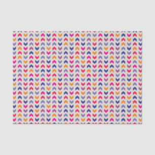 Papier Mousseline motif coloré Aztec Chevron