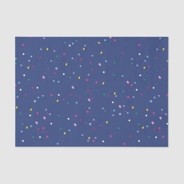 Papier Mousseline Motif Confetti de la fête de Noël (Recto)