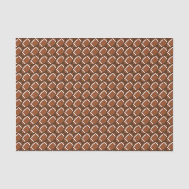 Papier Mousseline motif cool de football carrelé (Recto)