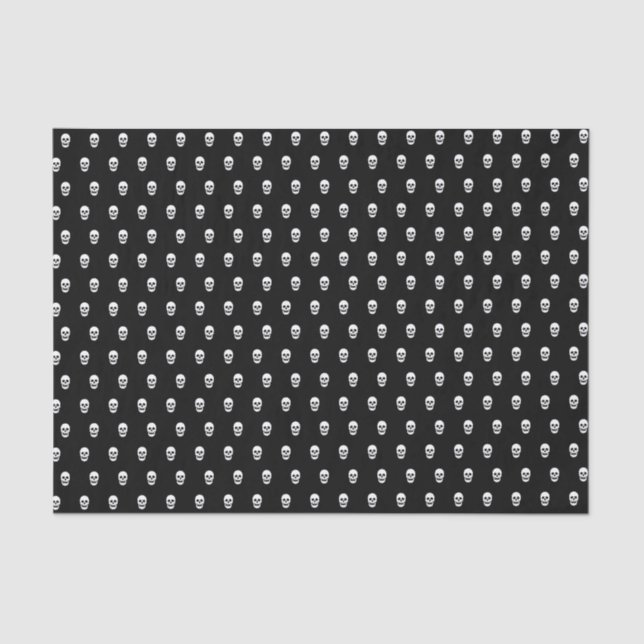 Papier Mousseline Motif crâne complet (Recto)