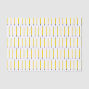 Papier Mousseline Motif crayon jaune fraîchement aiguisé