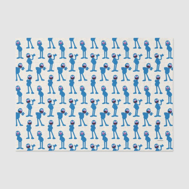 Papier Mousseline Motif Cute Grover (Recto)