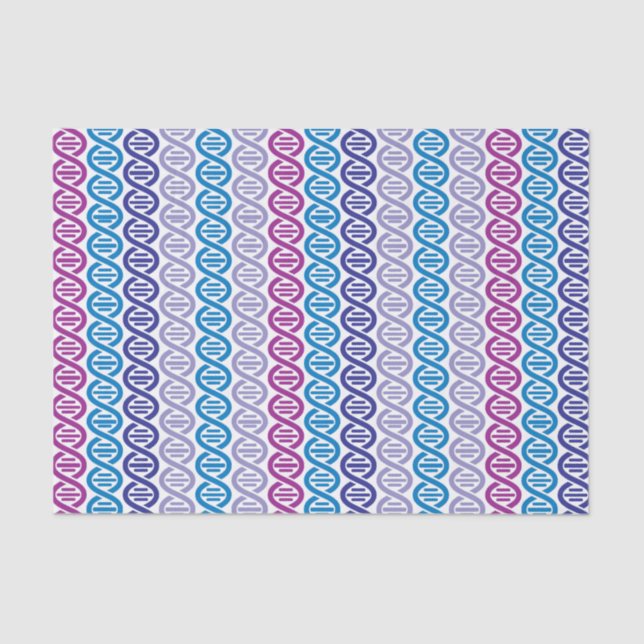 Papier Mousseline Motif d'ADN (Recto)