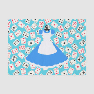 Papier Mousseline Motif d'Alice du pays des merveilles