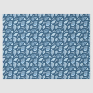 Papier Mousseline Motif d'animaux marins à l'aquarelle