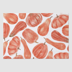 Papier Mousseline Motif d'aquarelle de patchs citrouille 