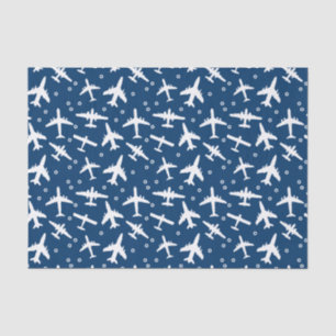 Papier Mousseline Motif d'avion à thème Blue Aviation