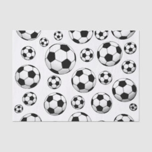 Papier Mousseline Motif de ballon de football