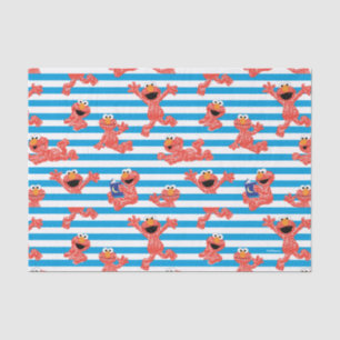 Papier Mousseline Motif de bande Crayon Elmo