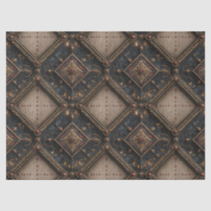 Papier Mousseline Motif de Bois Sculpté Gothique (1)
